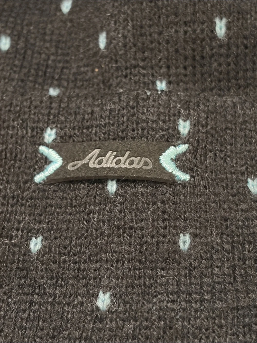 Adidas Black with Blue polkadots